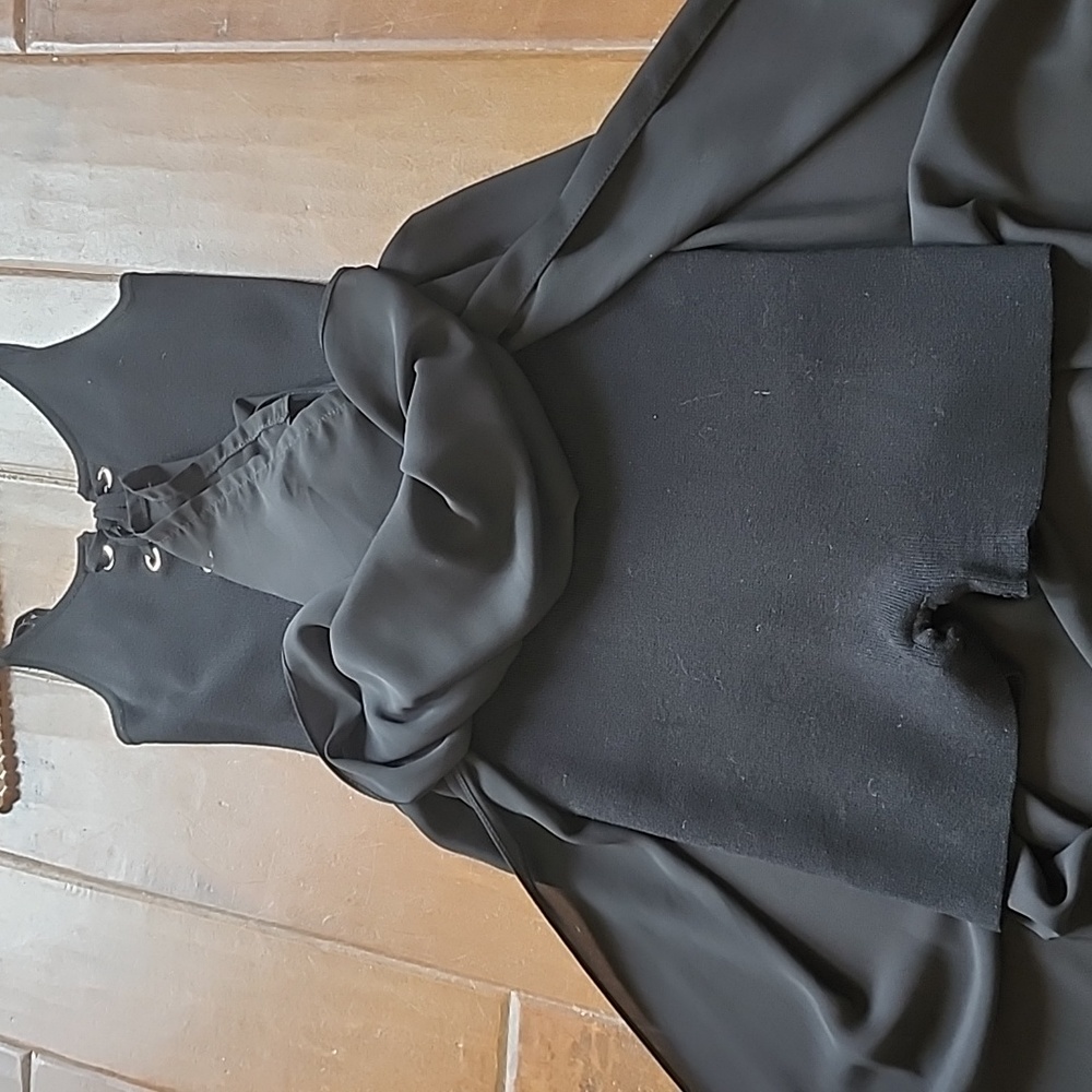 Hera Collection Sleevless Black Maxi Dress Size Medium - Picture 11 of 14
